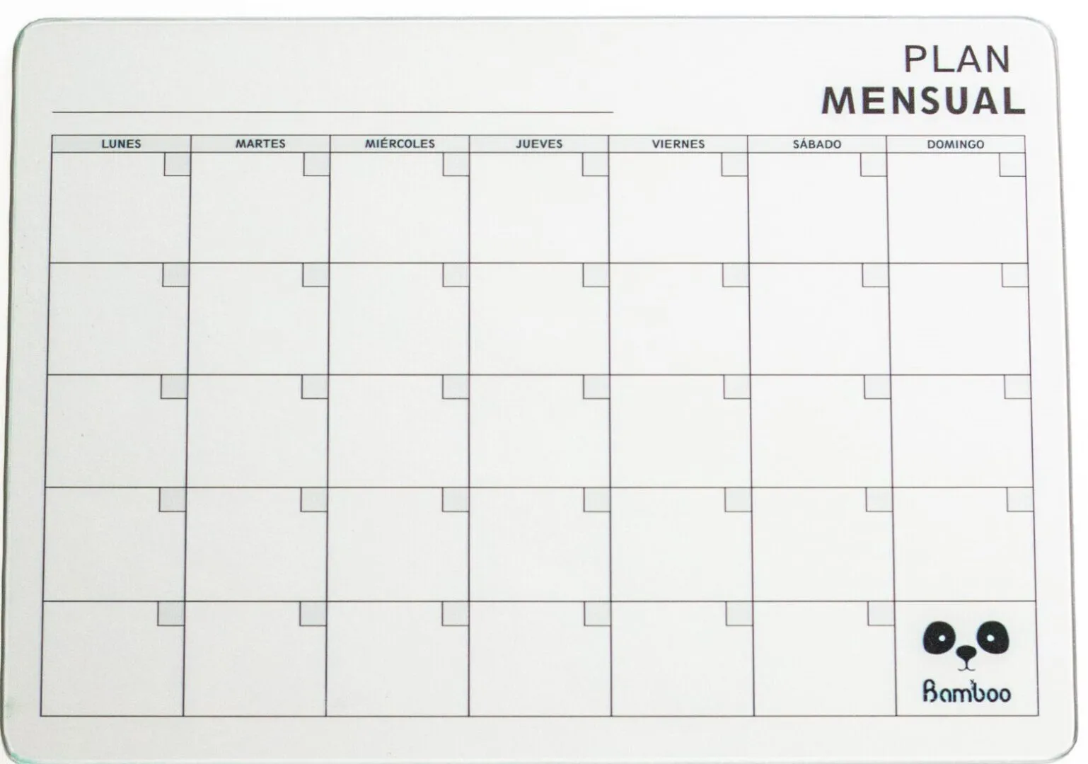 Planner Mensual Blanco